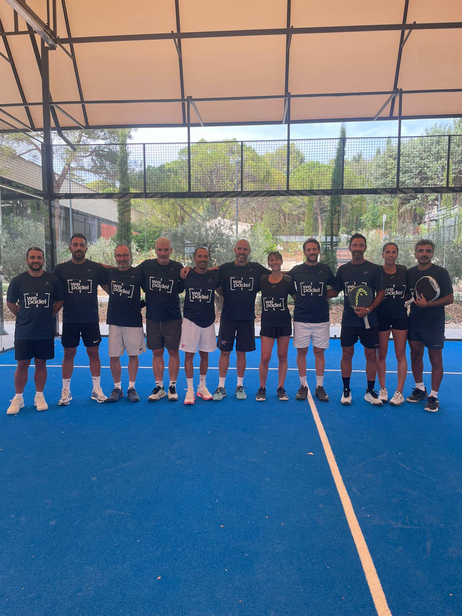 La Team SF en plein stage de Padel ce week-end !